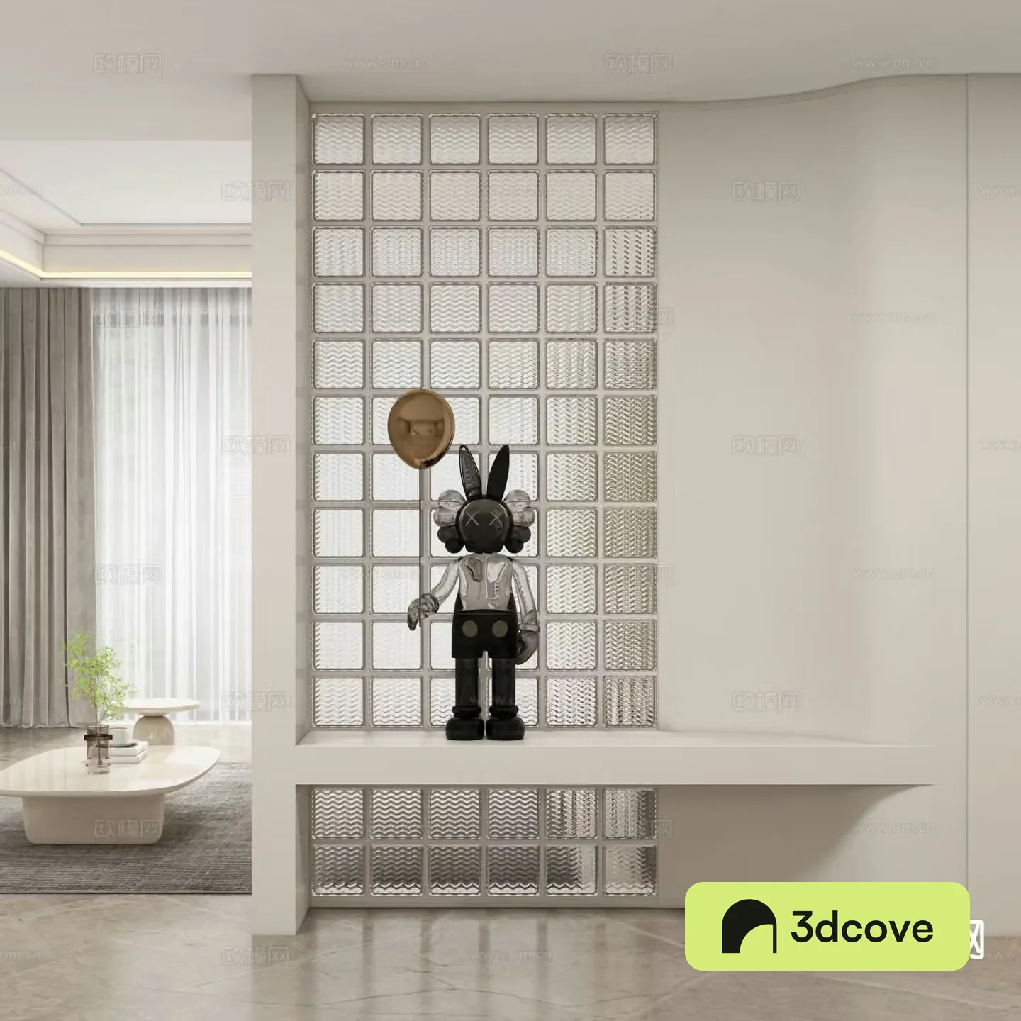 Cream style entrance hall aisle