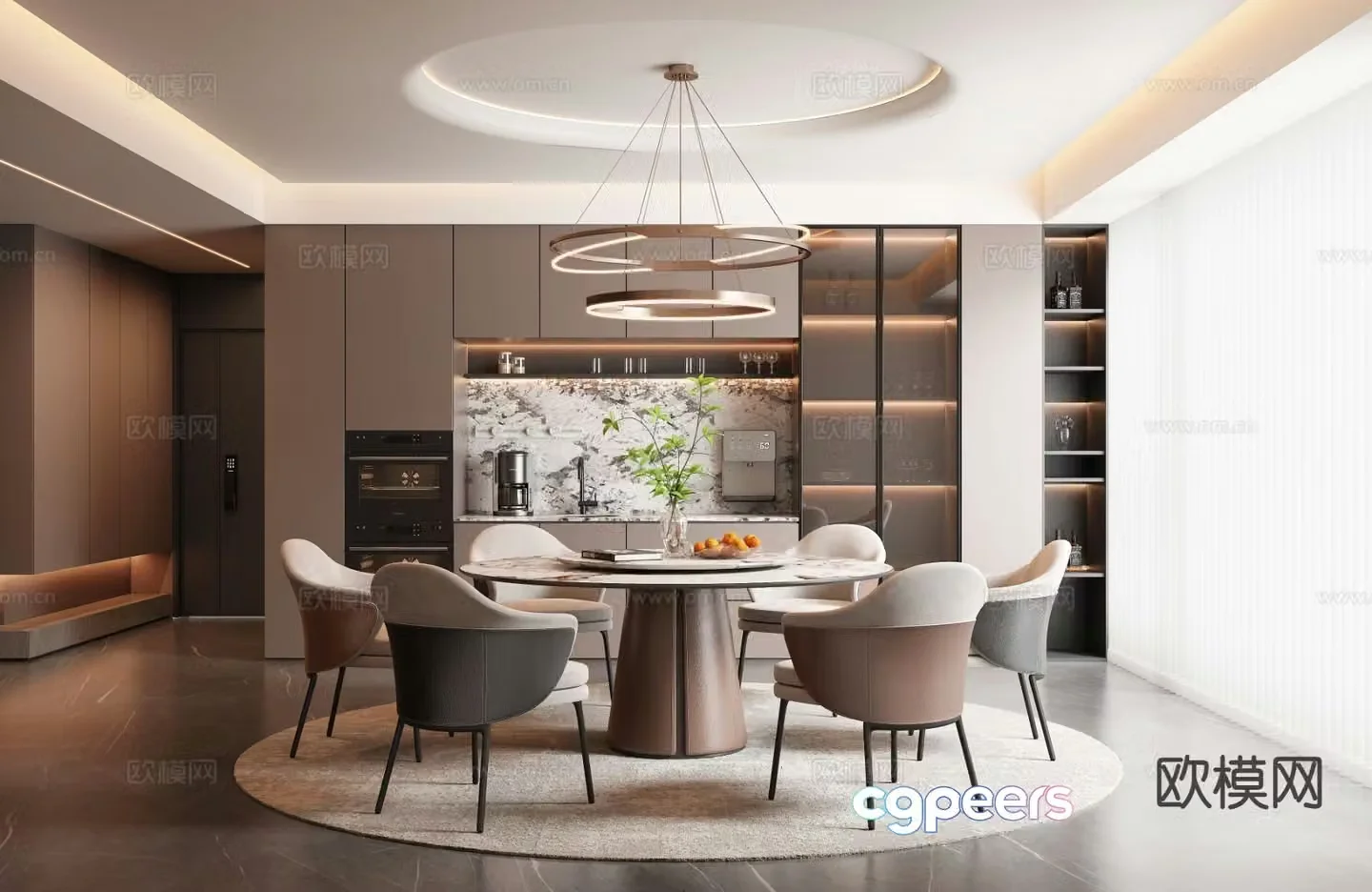 Italian restaurant 3d model