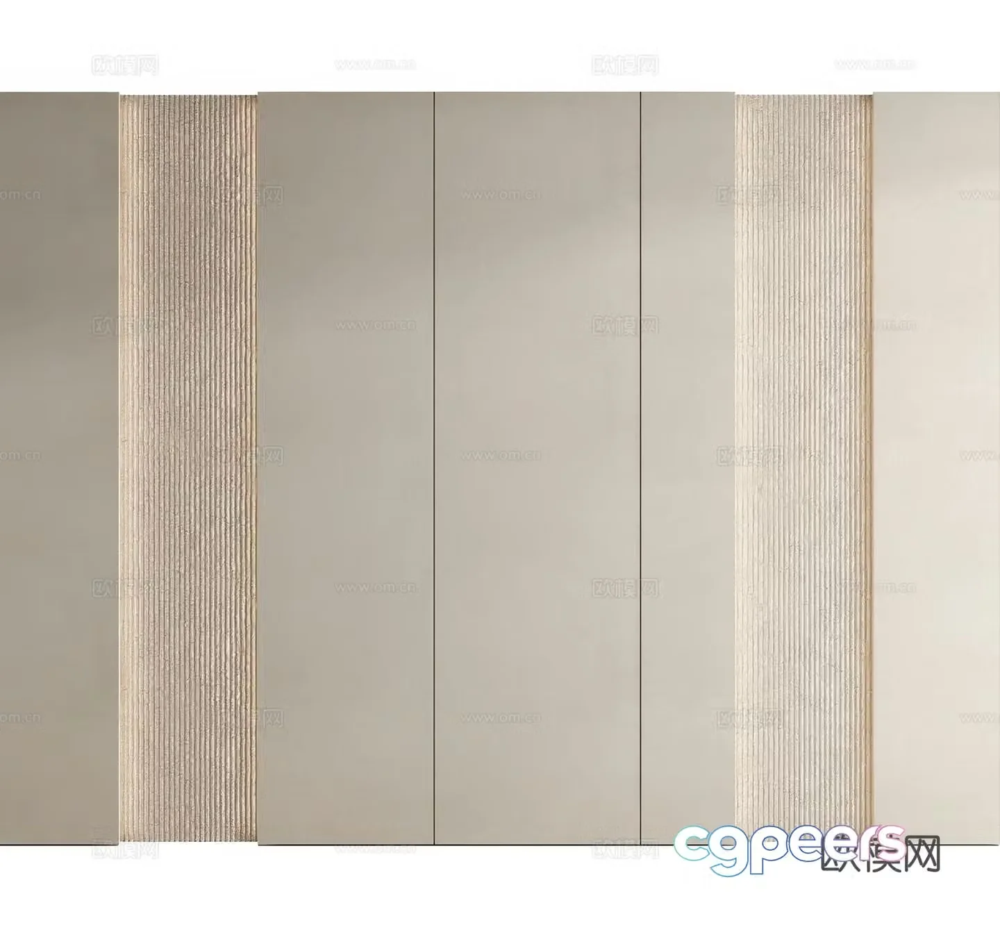 Modeling background wall Decorative background wall 3d model