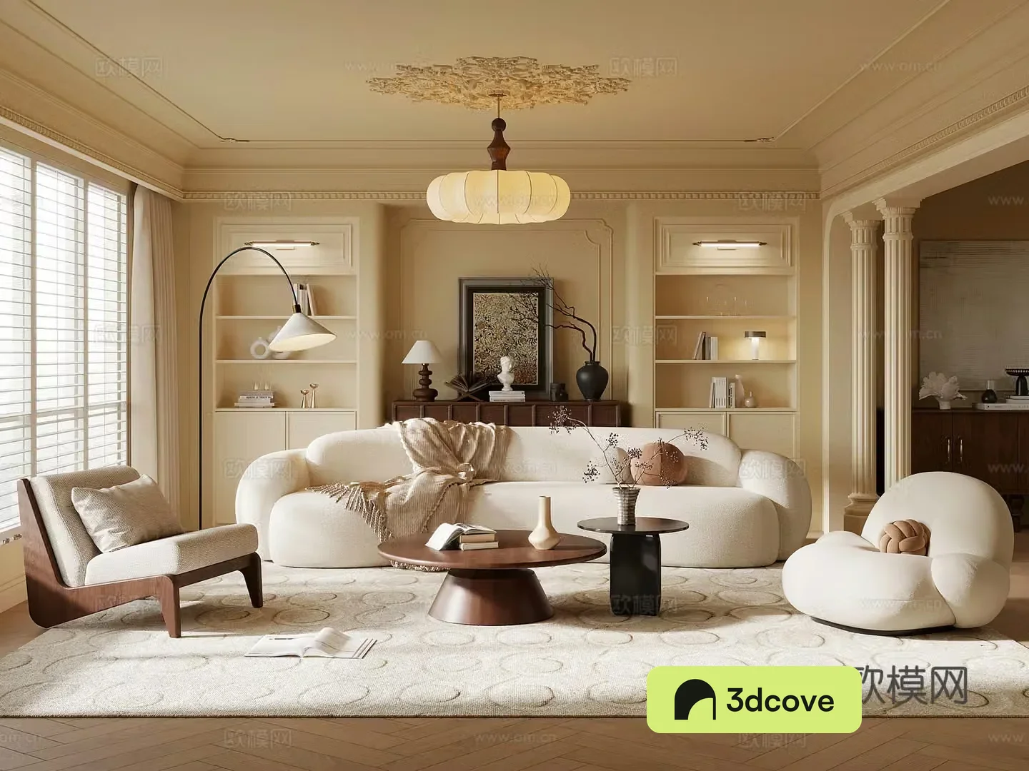 Living room French medieval style living room sofa coffee table combination jewelry ornaments
