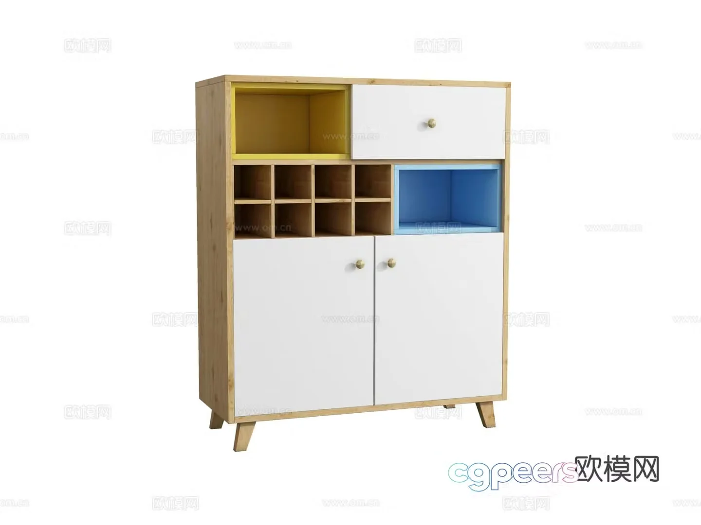 Modern sideboard 3d model