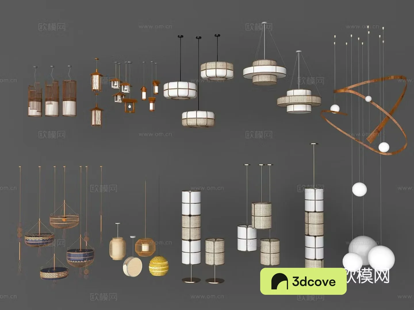 Modern bamboo lantern bamboo chandelier bamboo lantern