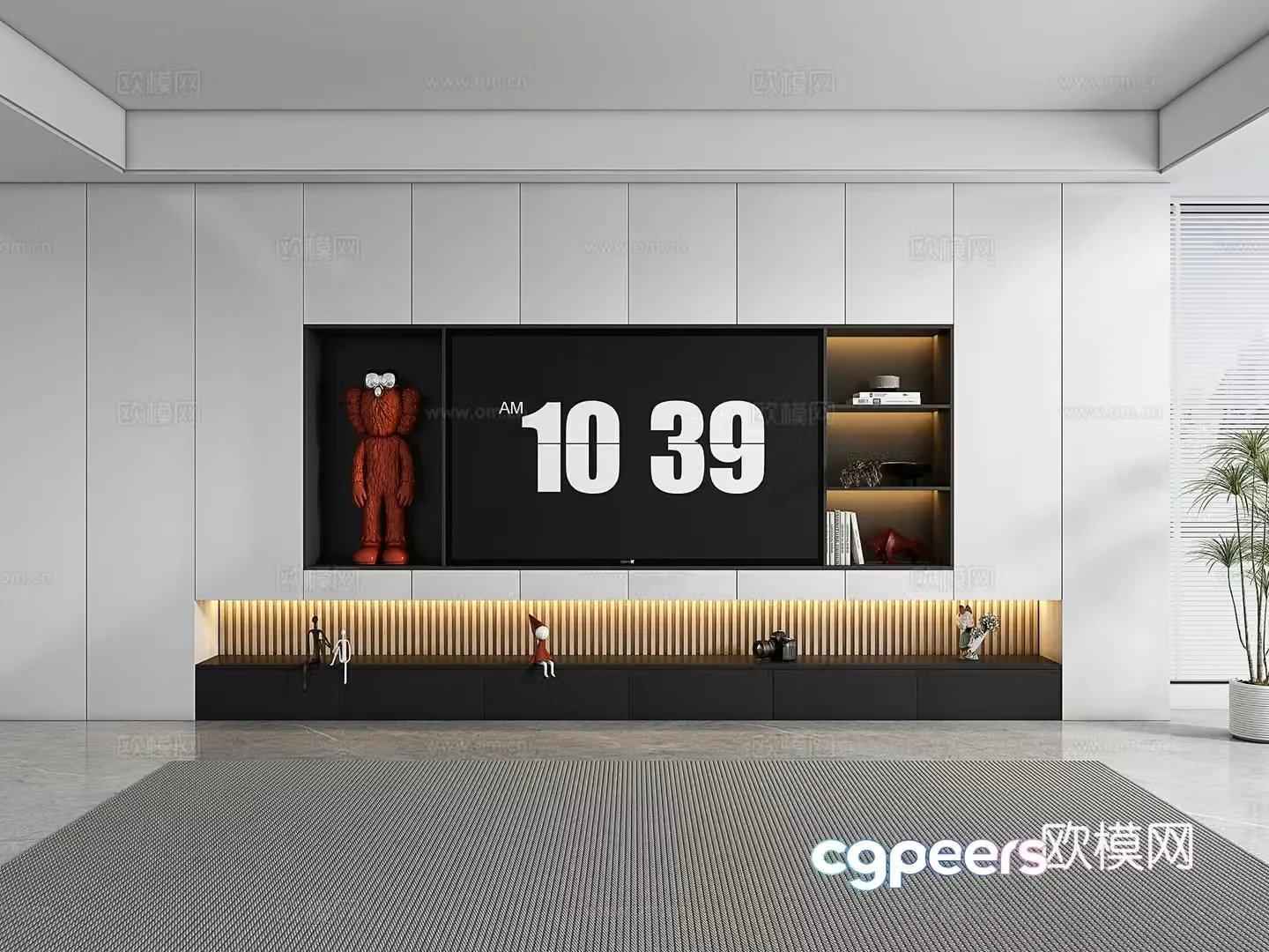 Modern TV cabinet 3d model