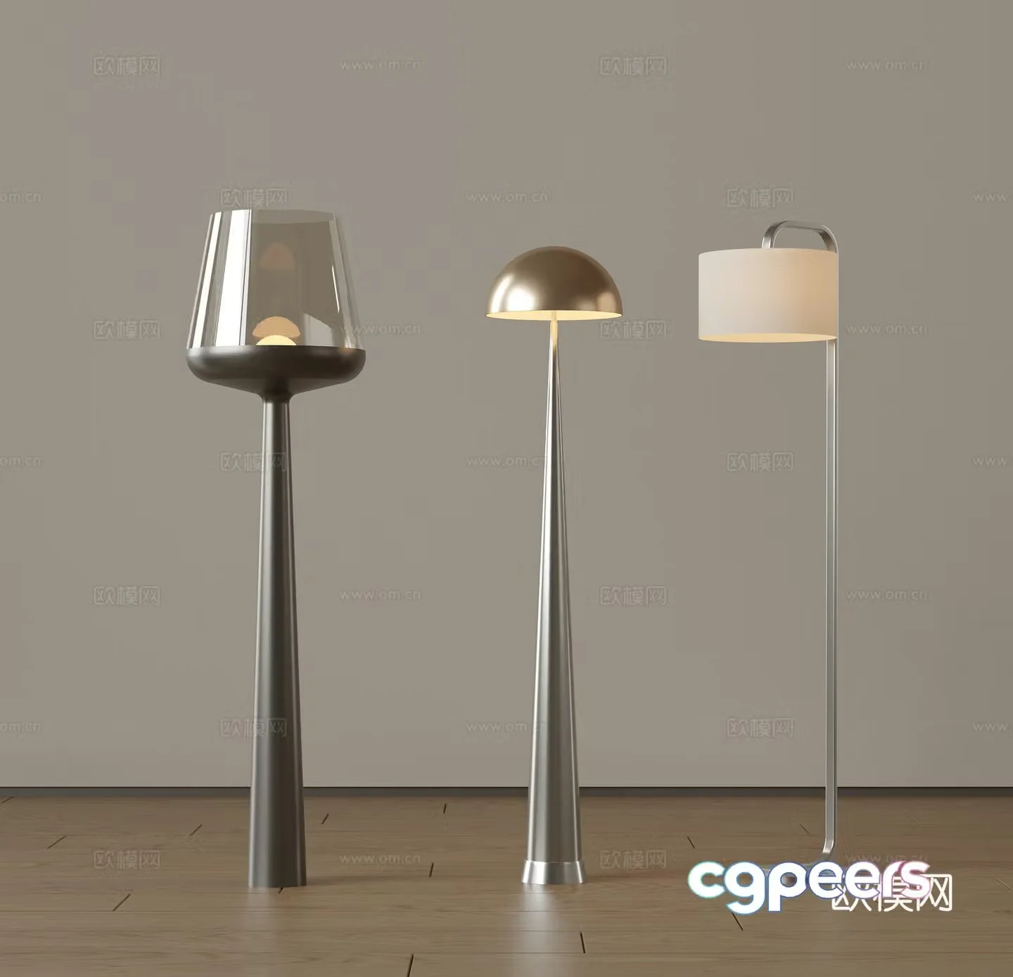 Modern medieval floor lamp Minimalist floor lamp Italian floor lamp Art floor lamp Creamy wind fall 3D model