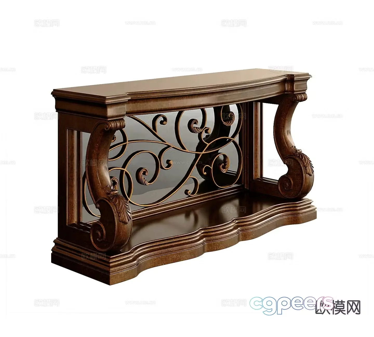 American style billboard Duanjingdai 3D model