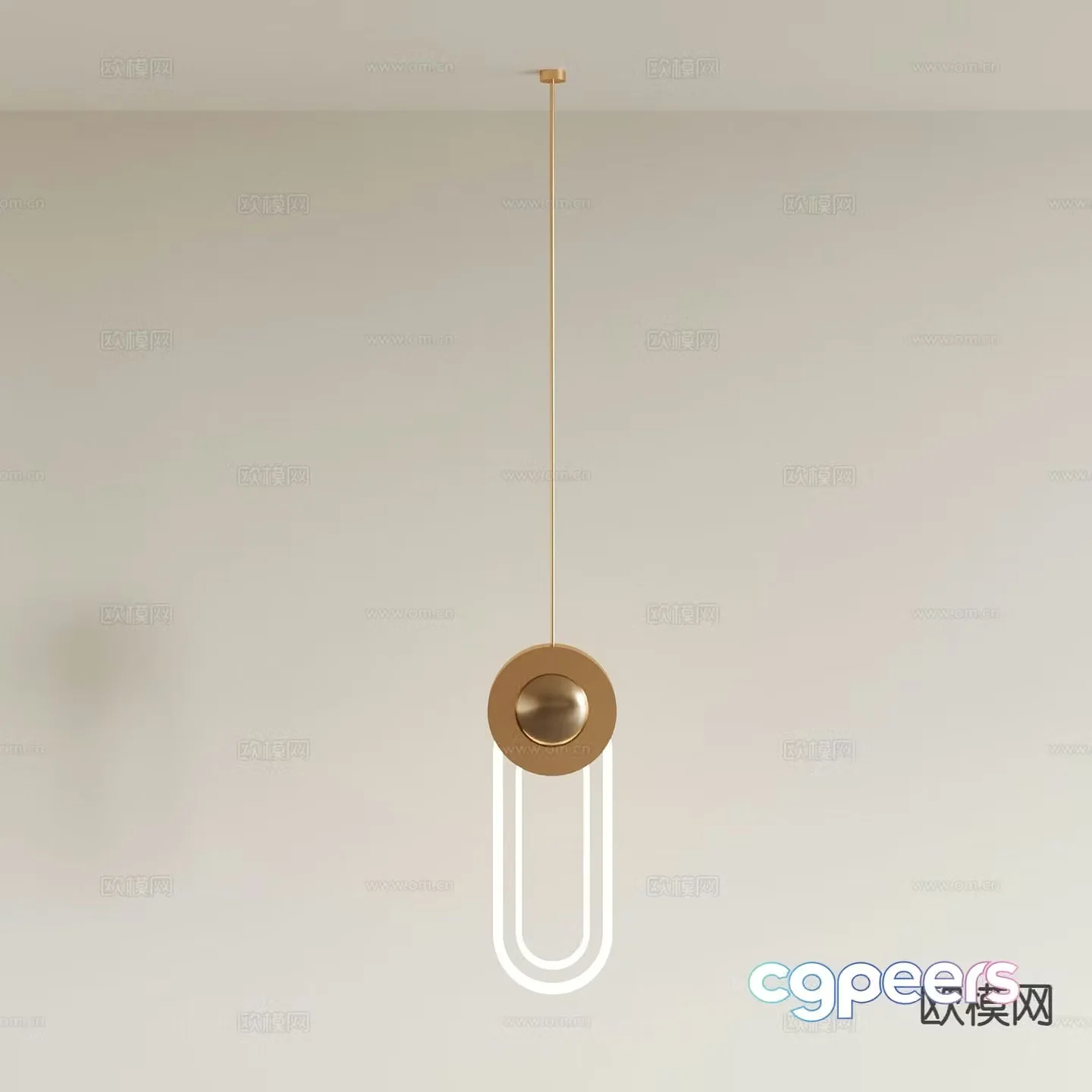 Light luxury chandelier restaurant chandelier bar chandelier 3D model