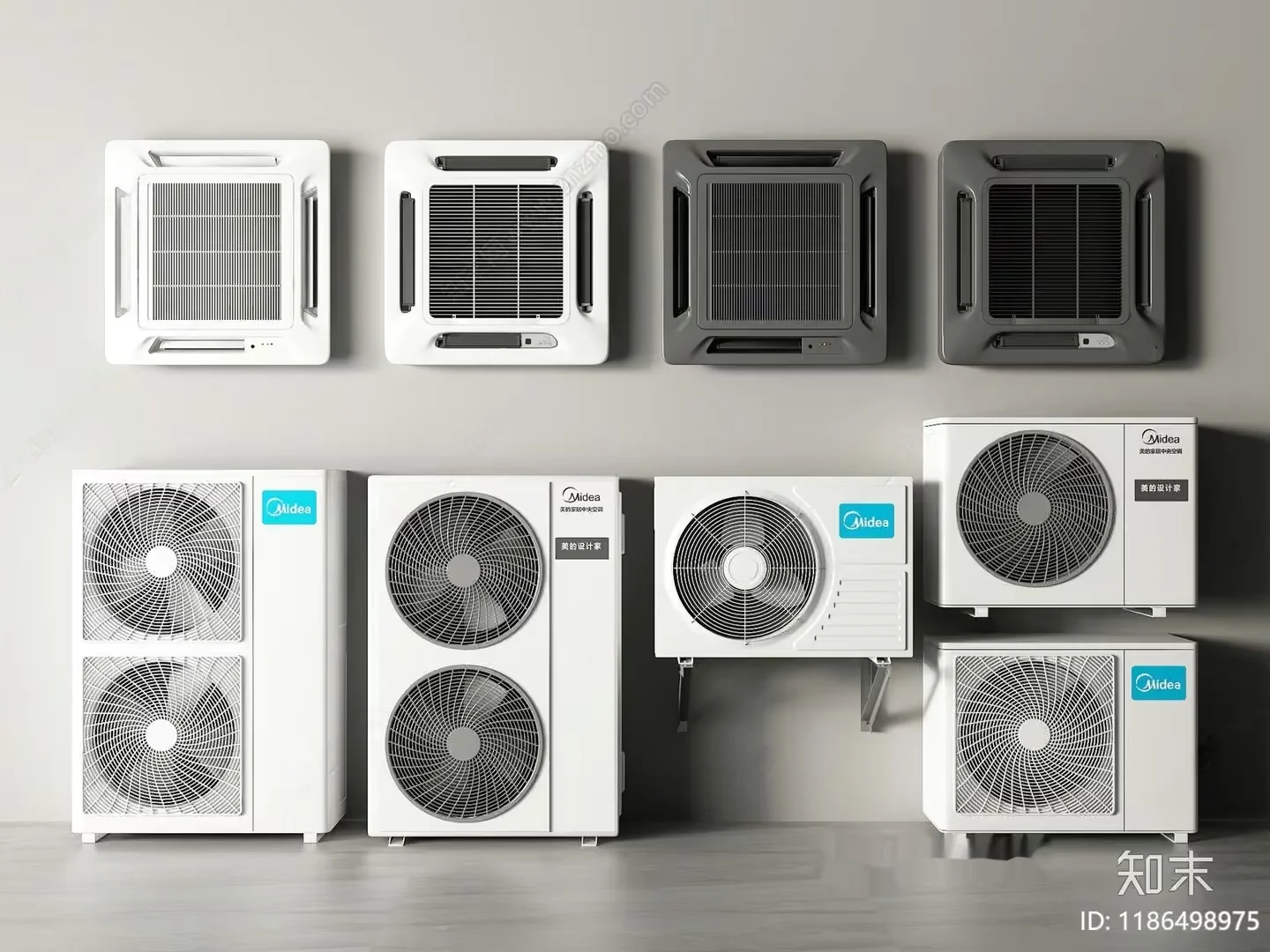 Air Conditioning Units 3D Model – 18391 – VRAY Render
