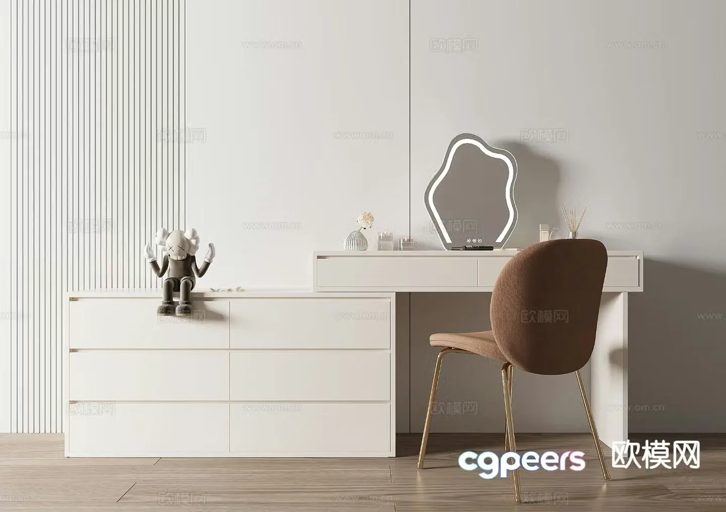 Modern dressing table 3d model