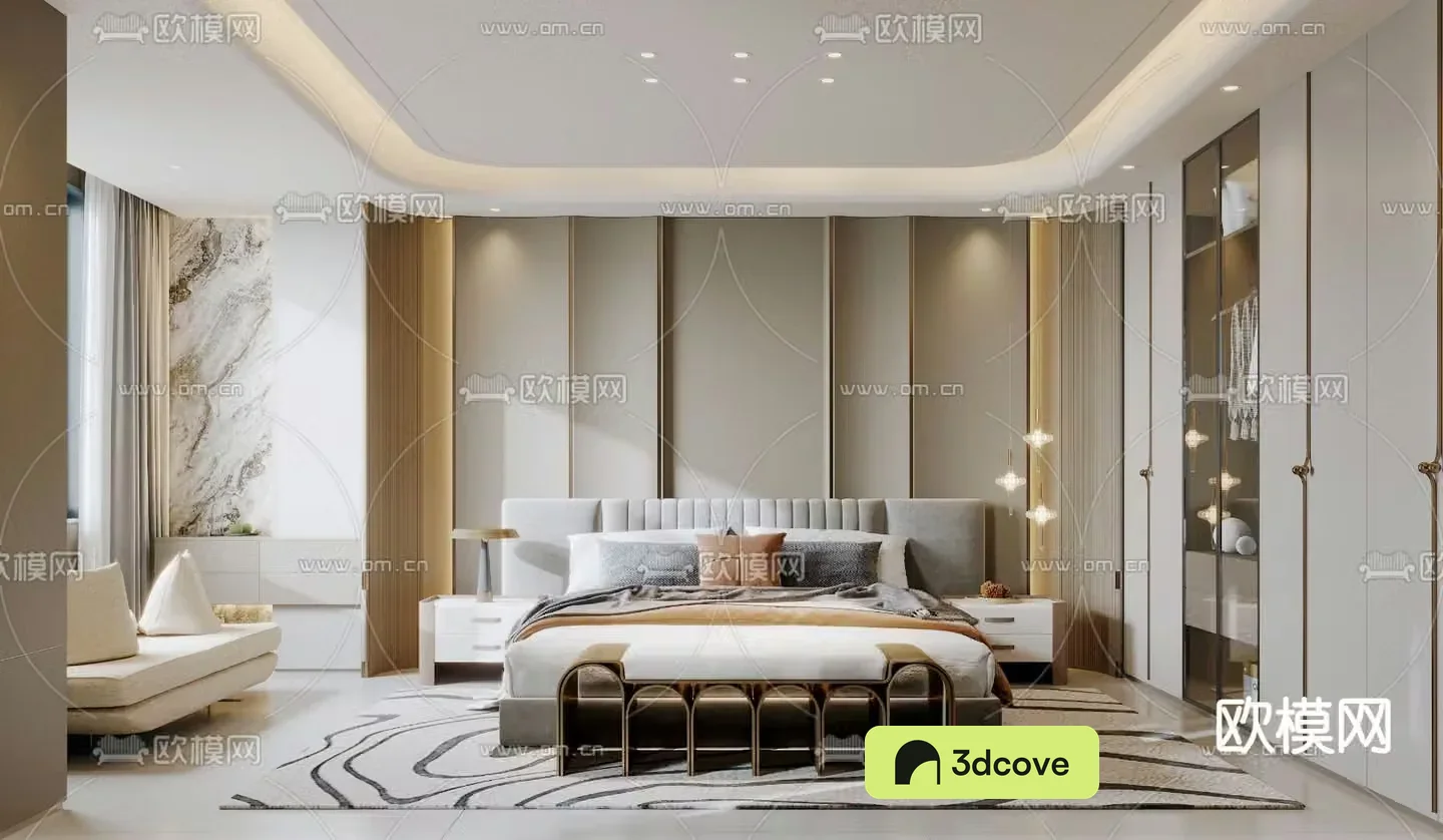 Light luxury bedroom Master room