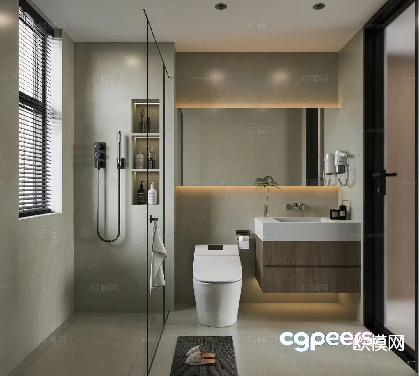 Modern bathroom 3d model