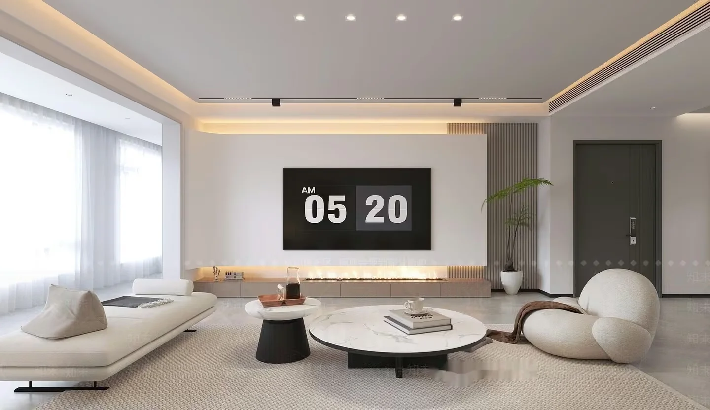 Modern Living Room 3D Model – 8855 – VRAY Render
