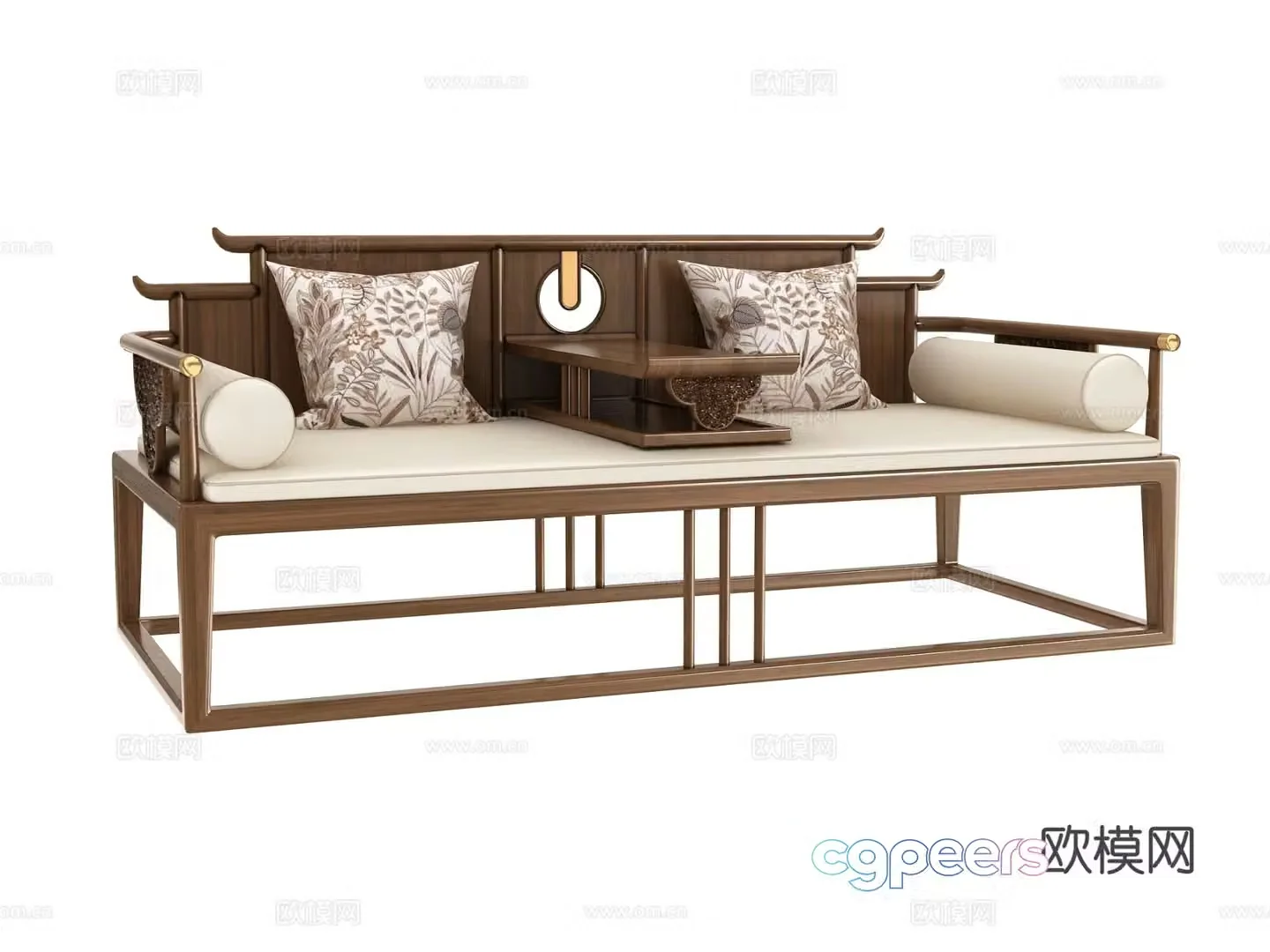 New Chinese style Arhat bed 3D model