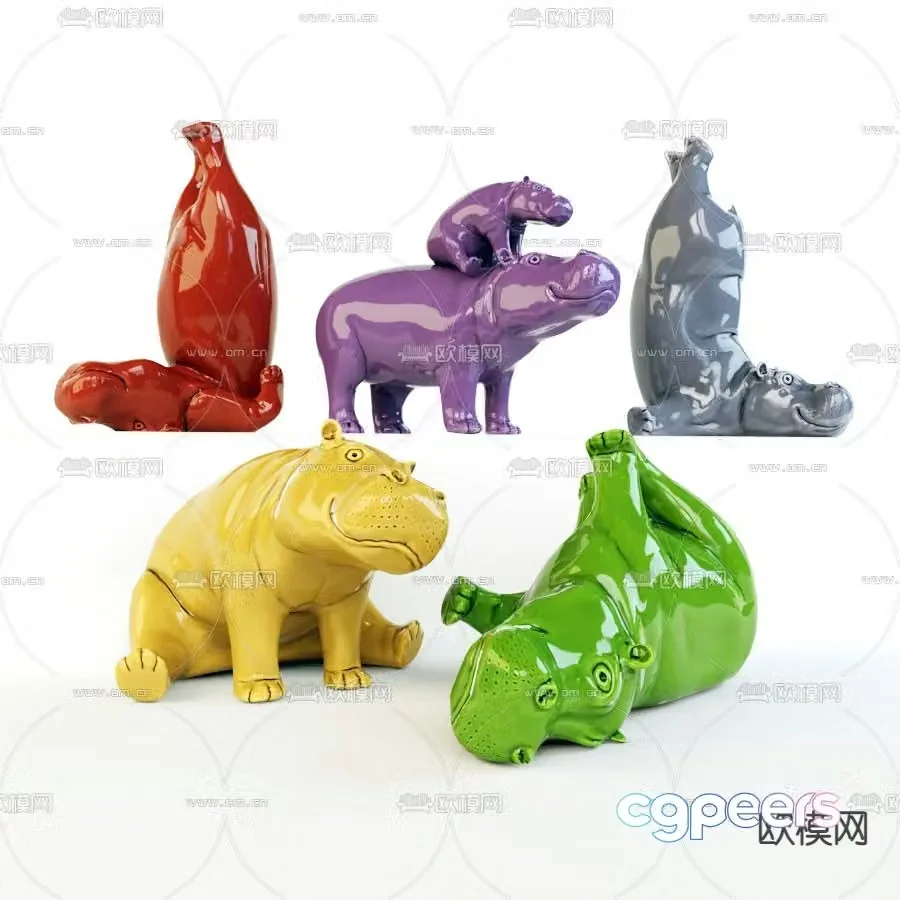 Rhino toy 3d model