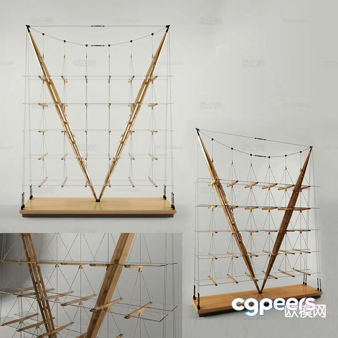 Modern decorations crafts ornaments 3d model