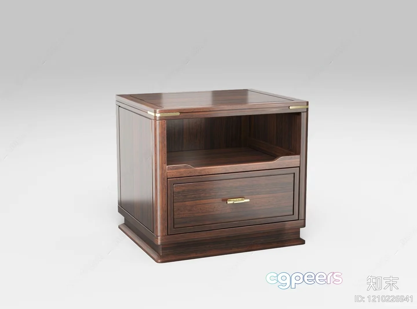 Wooden Nightstand 3D Model – 21470 – VRAY Render