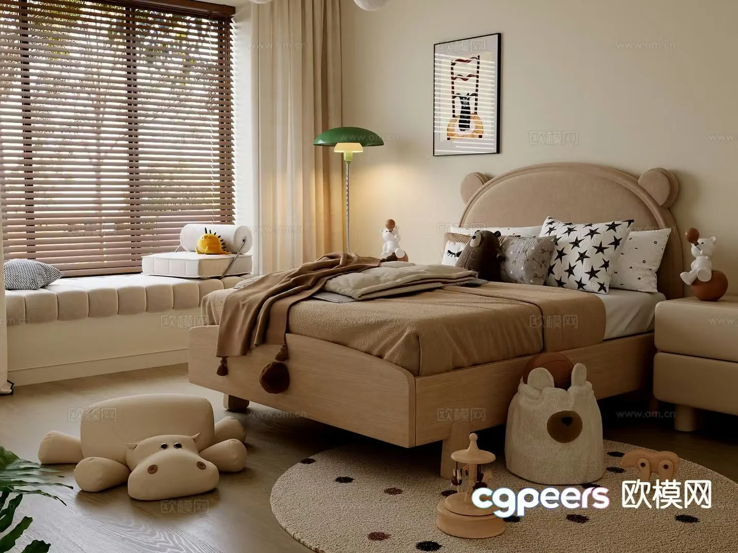Wabi Sabi children’s bed 3d model