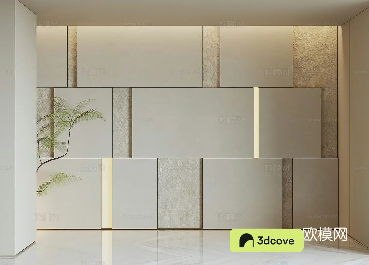 Modern rock background wall