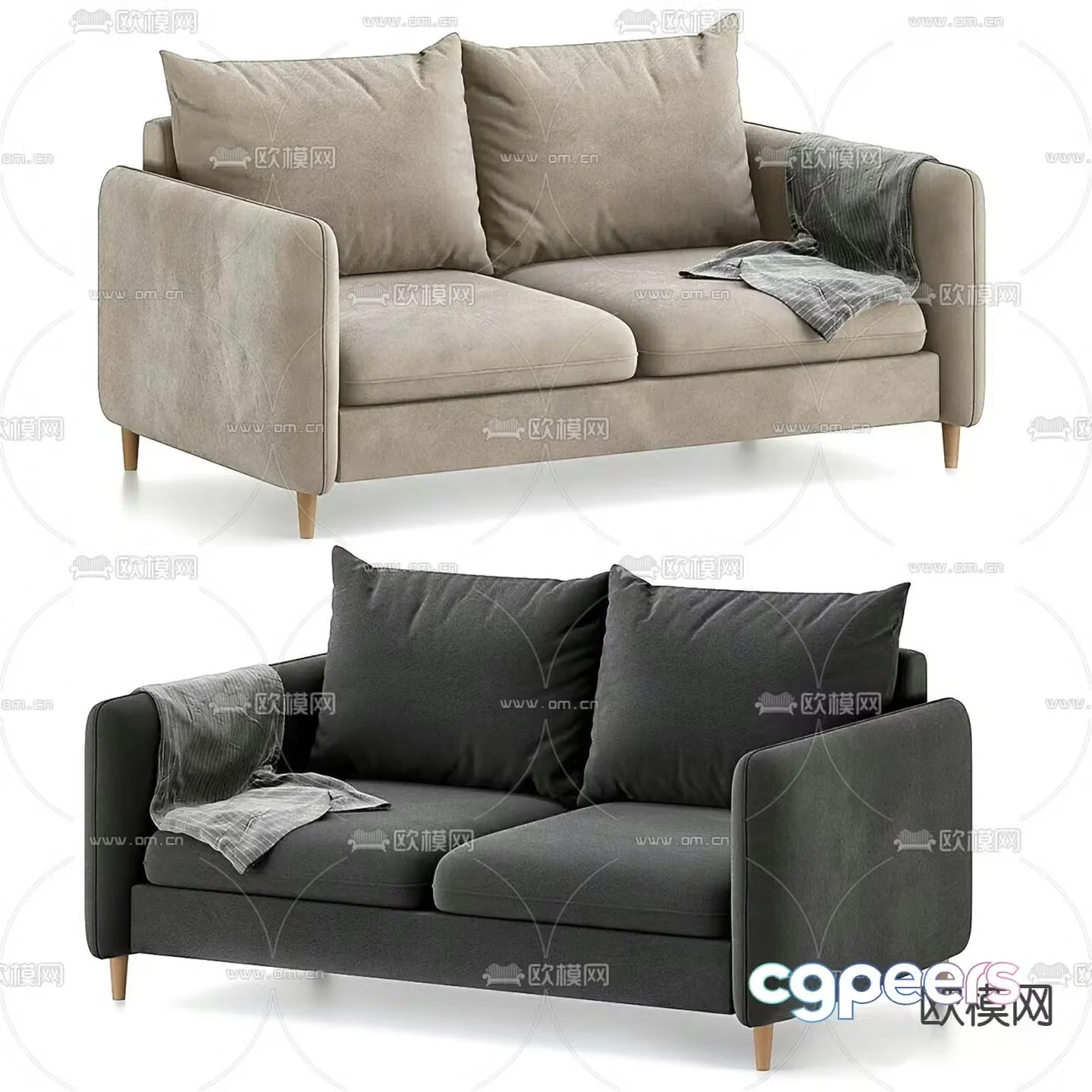 Mons loveseat 3d model