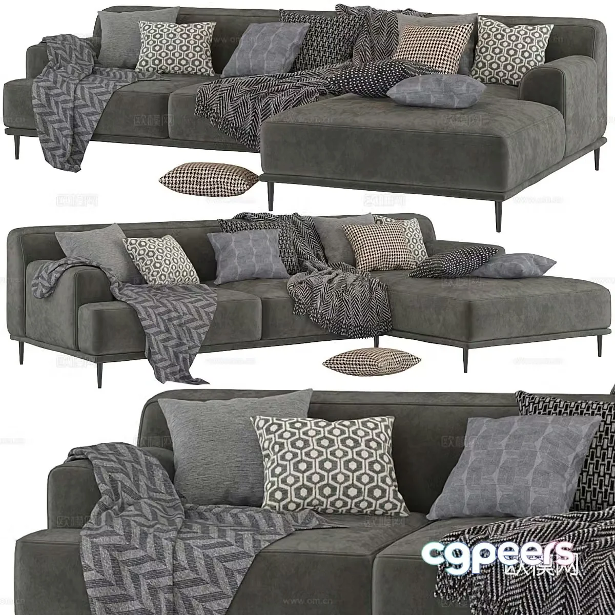 Corner sofa 3d model