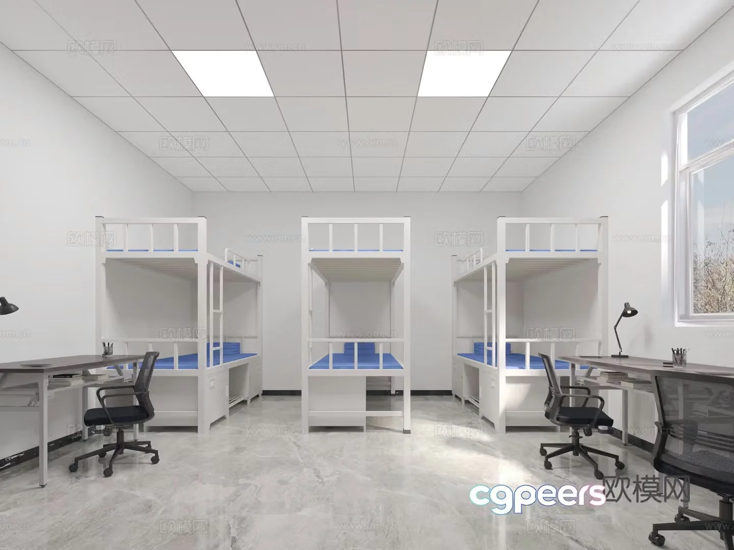 Student dormitory employee dormitory 3D model