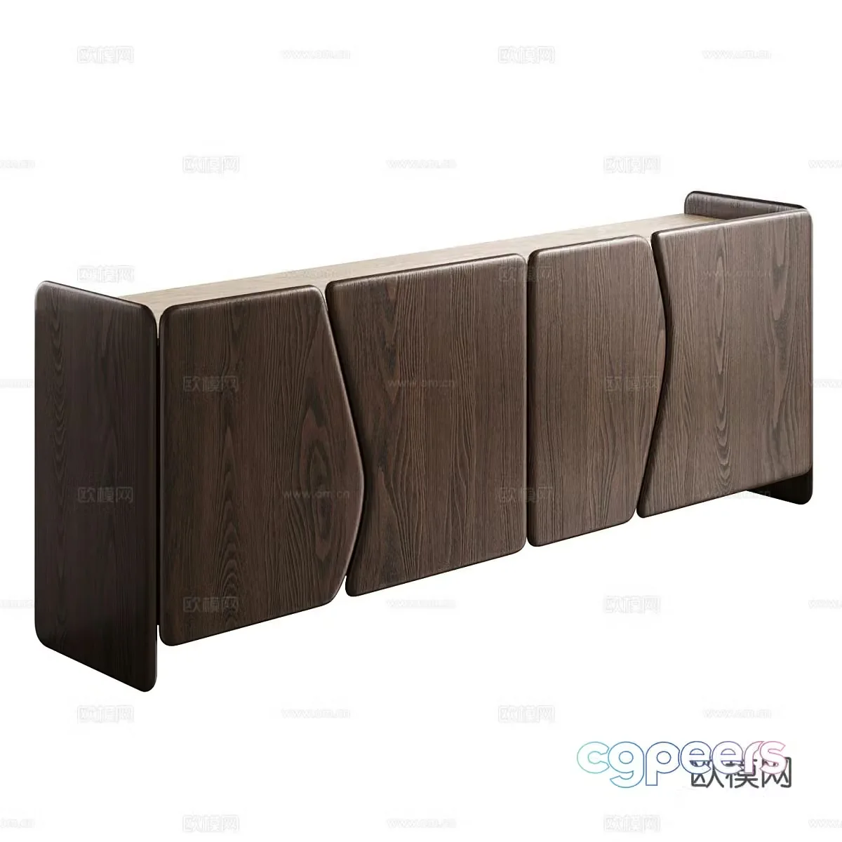 Modern Italian Dolmen sideboard 3D model