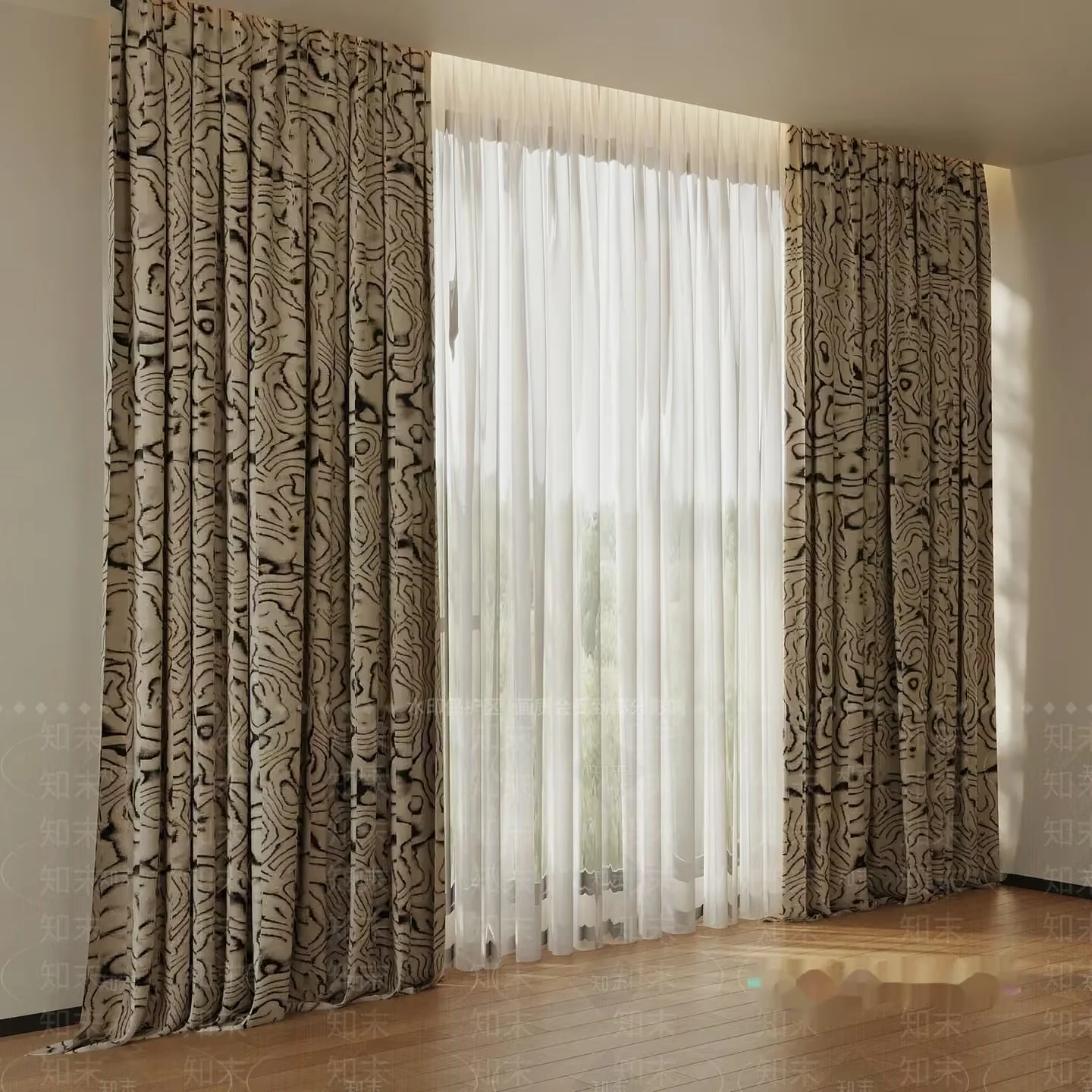 A Curtain 3D Model – 15090 – VRAY Render