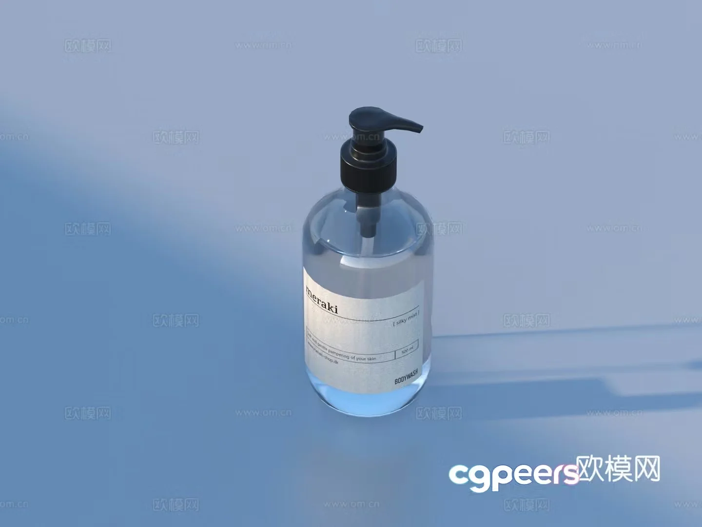 Shower gel Perfume Cosmetics Daily necessities 3D model