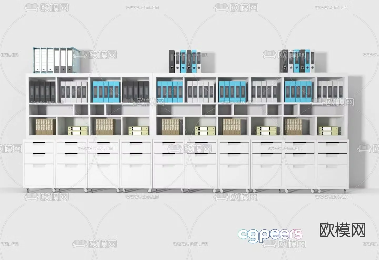 File cabinet filing cabinet information cabinet 3d model