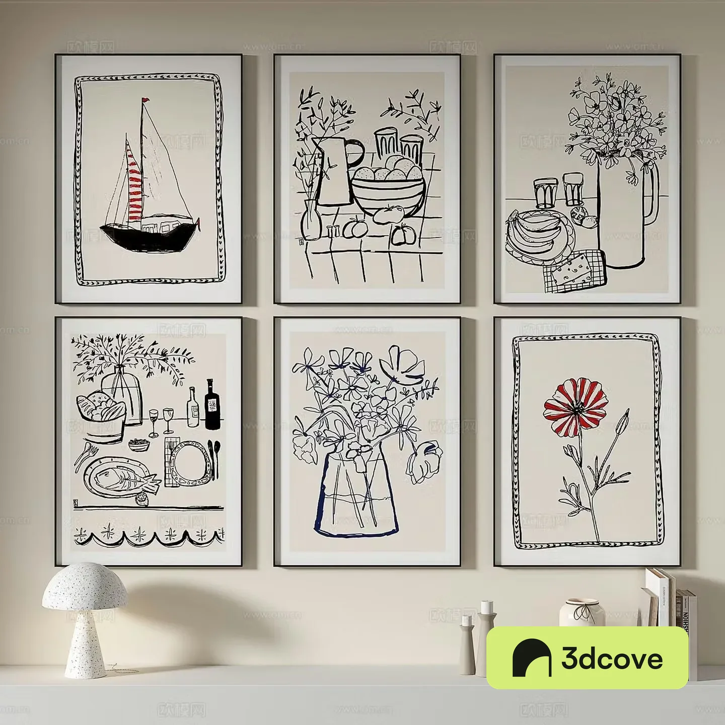 Decorative painting retro painting hanging painting