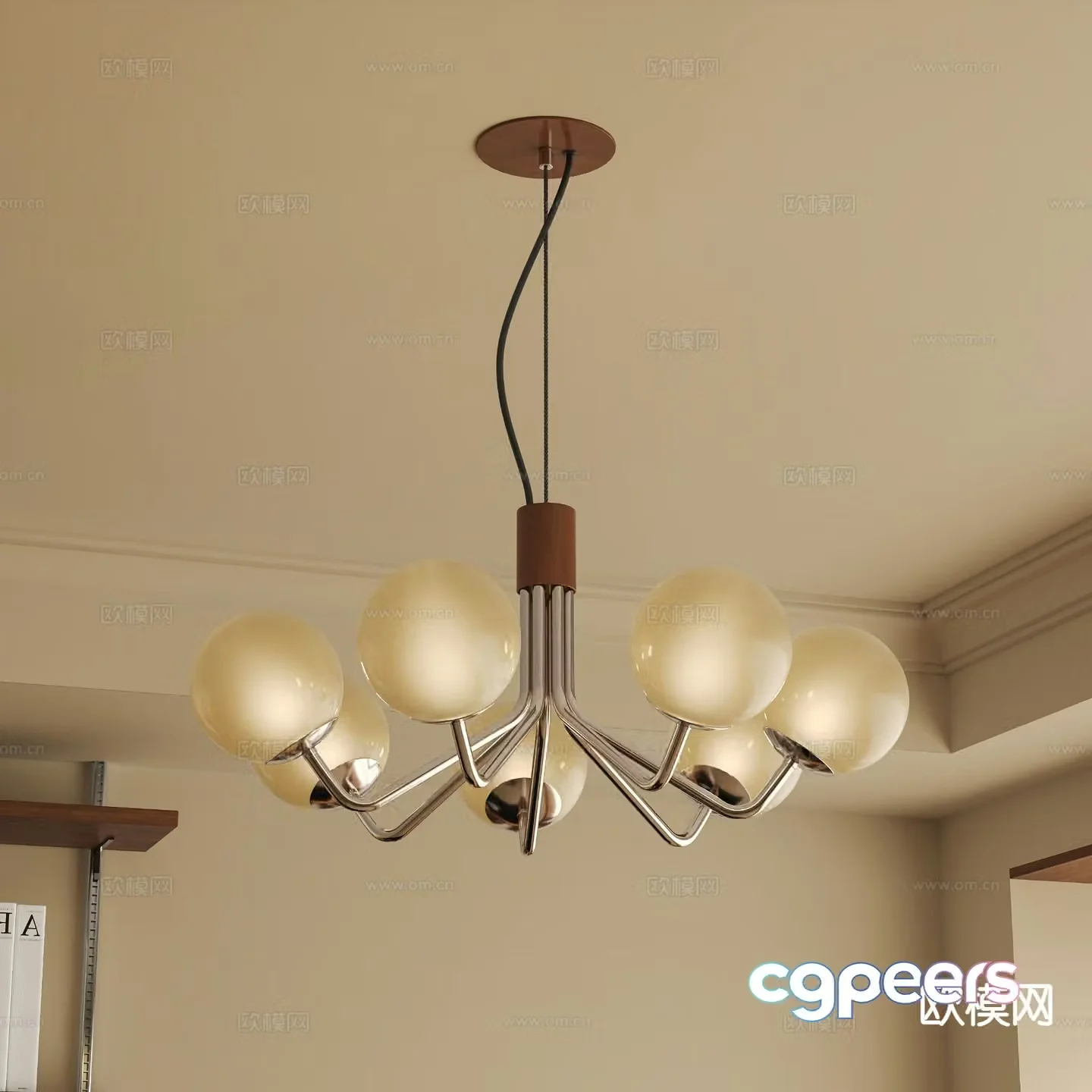 Medieval style chandelier living room chandelier bedroom chandelier dining room chandelier 3D model