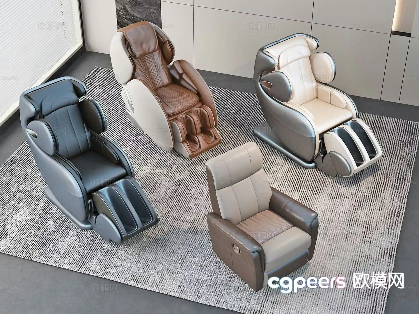 Modern massage chair massage sofa 3d model