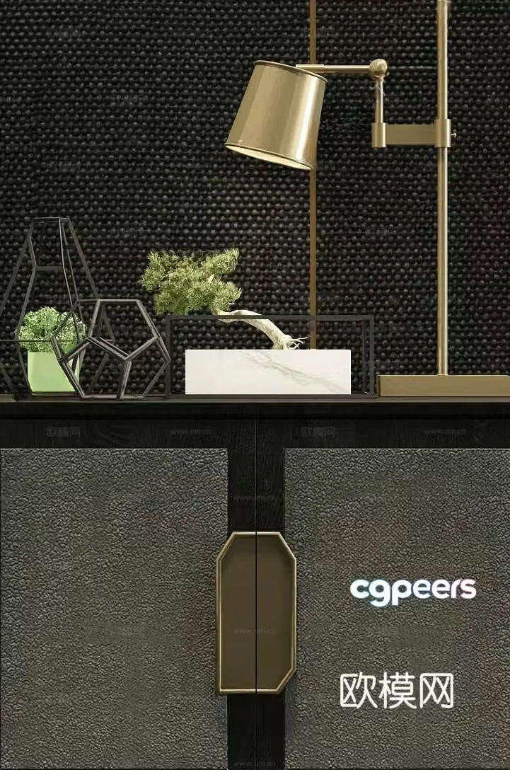 Modern desk lamp 3d model