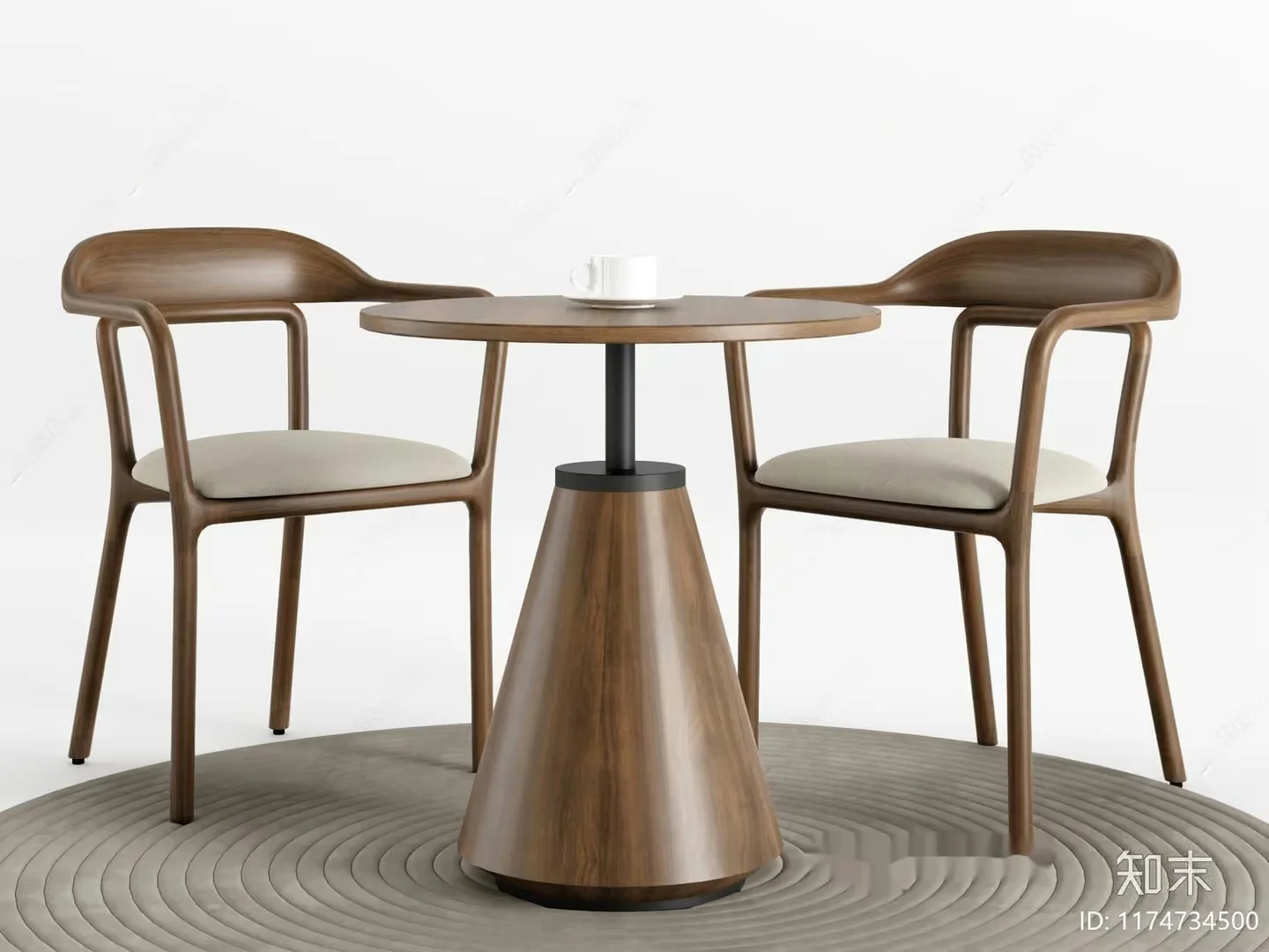 Wooden Dining Table 3D Model – 4773 – CORONA Render