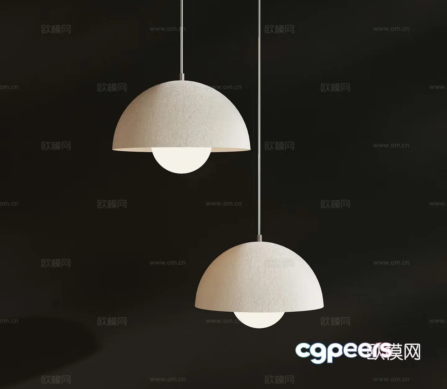 French cream style small chandelier decorative lamp 3d model