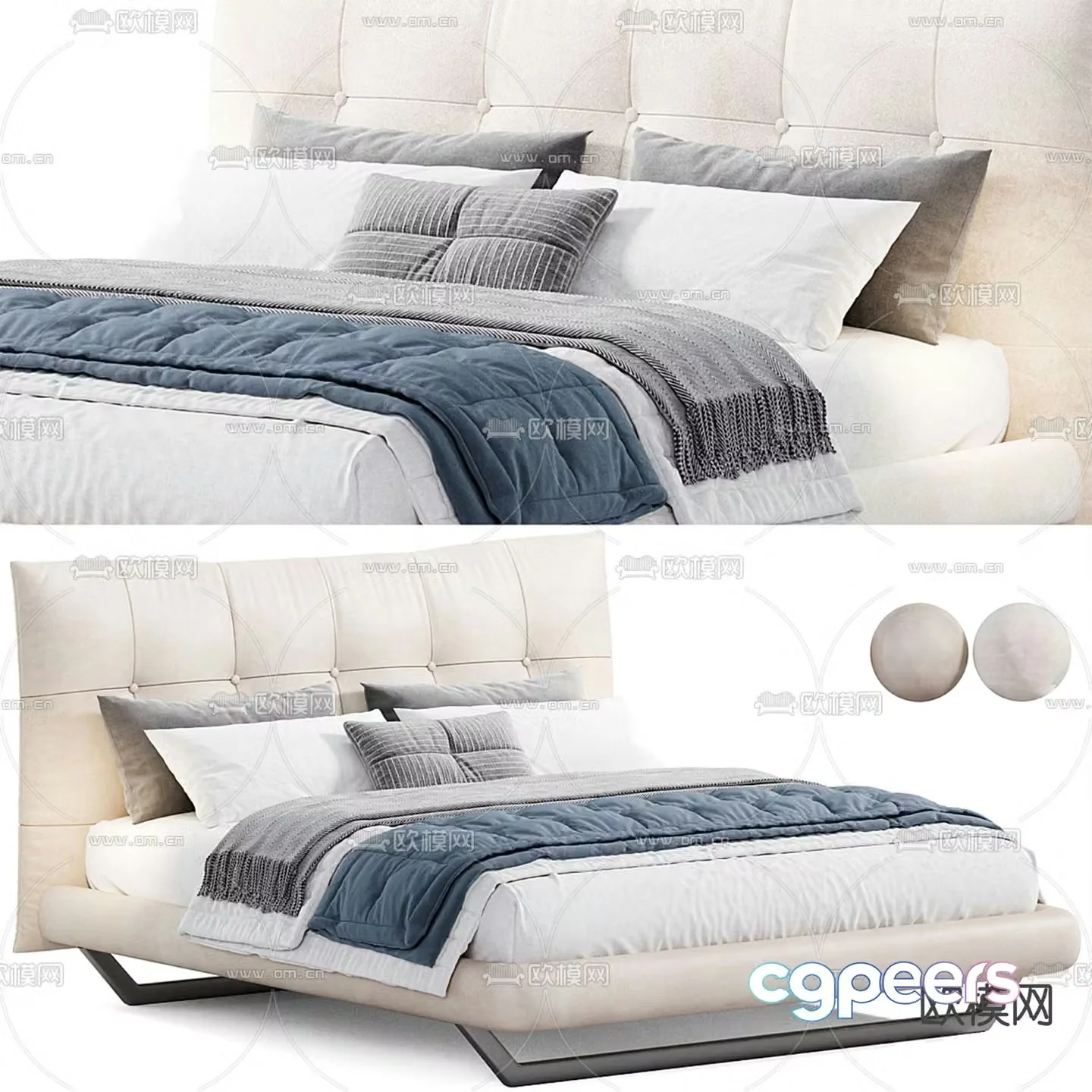 Poltrona double bed 3d model