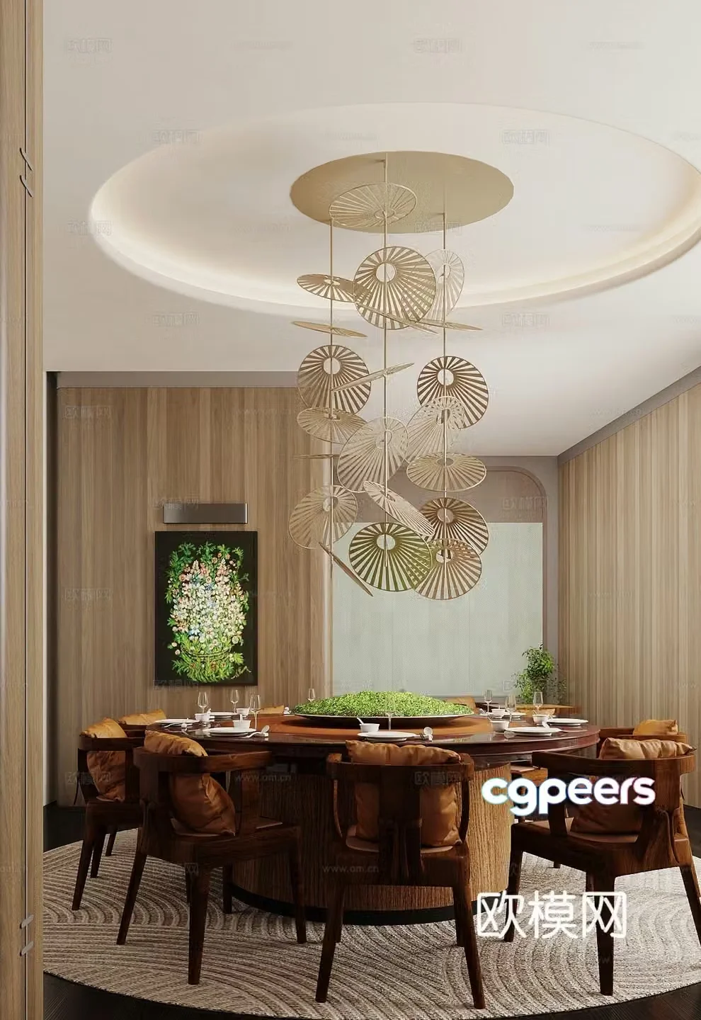 New Chinese restaurant private room Chinese restaurant private room 3D model