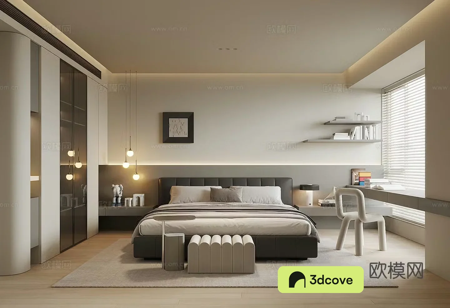 Modern home bedroom