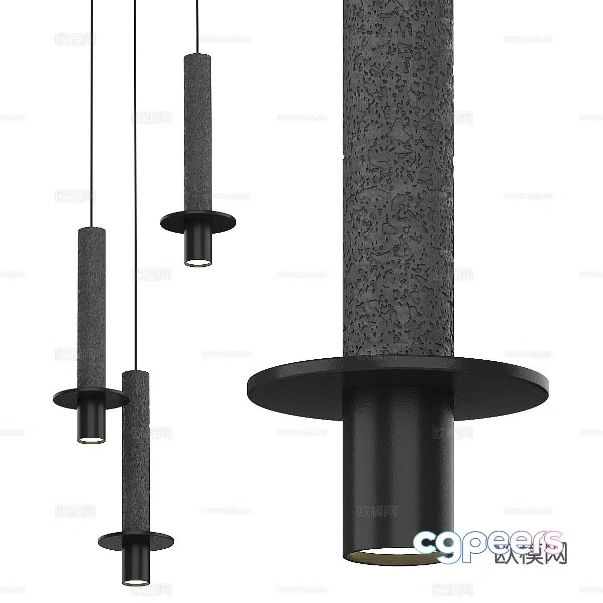 New Chinese style chandelier small chandelier 3d model