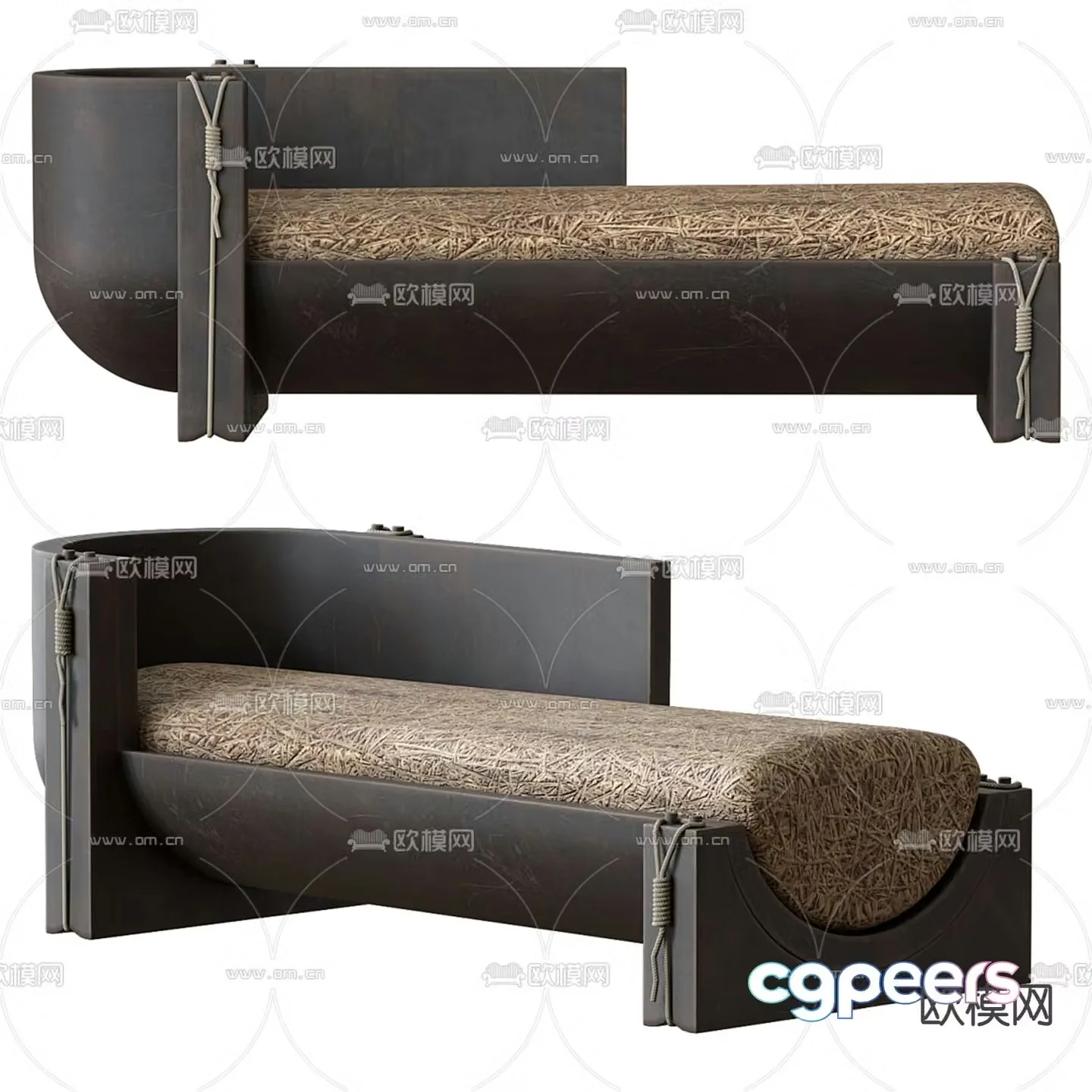 Aequo Ajanta sofa bed 3d model