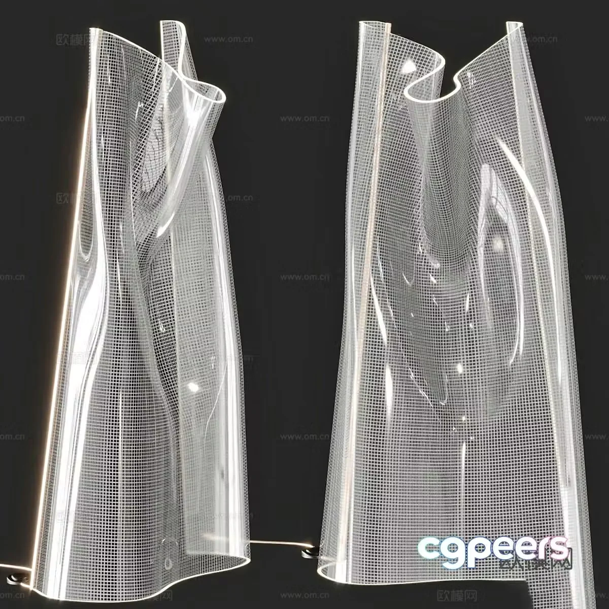 Modern Italian GWEILO HAN PE floor lamp 3d model