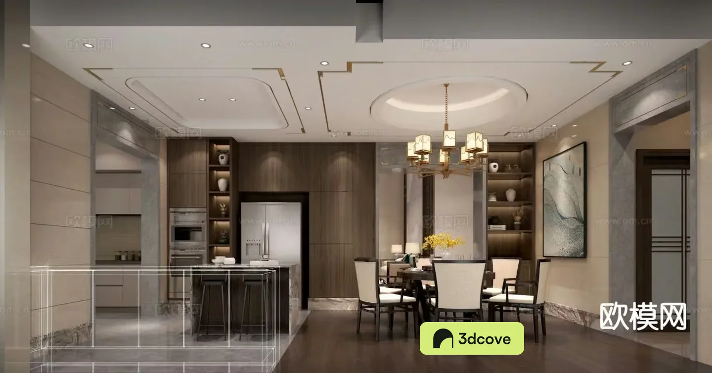 New Chinese restaurant kitchen