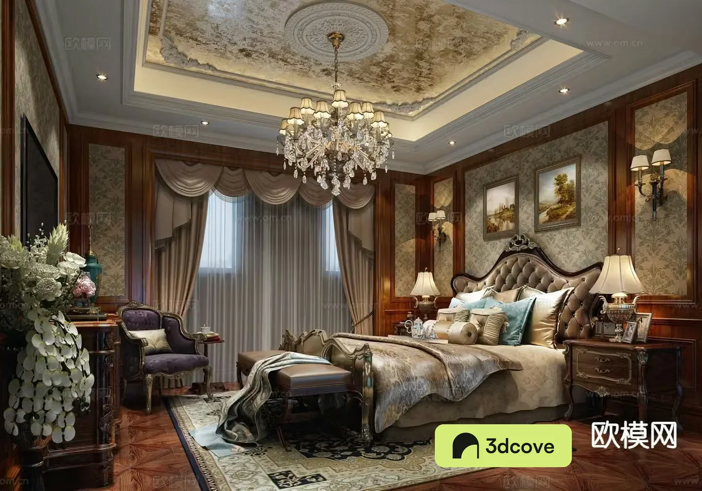 European style bedroom master bedroom