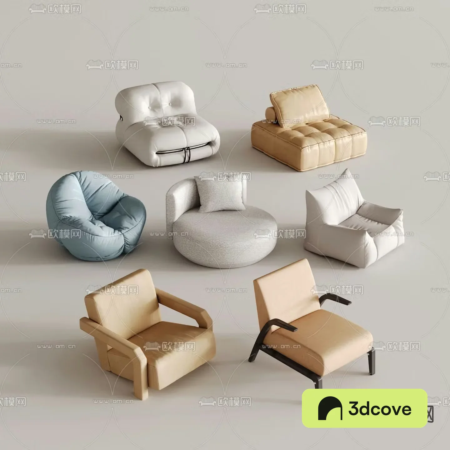 Beanbag sofa fabric single sofa leisure chair