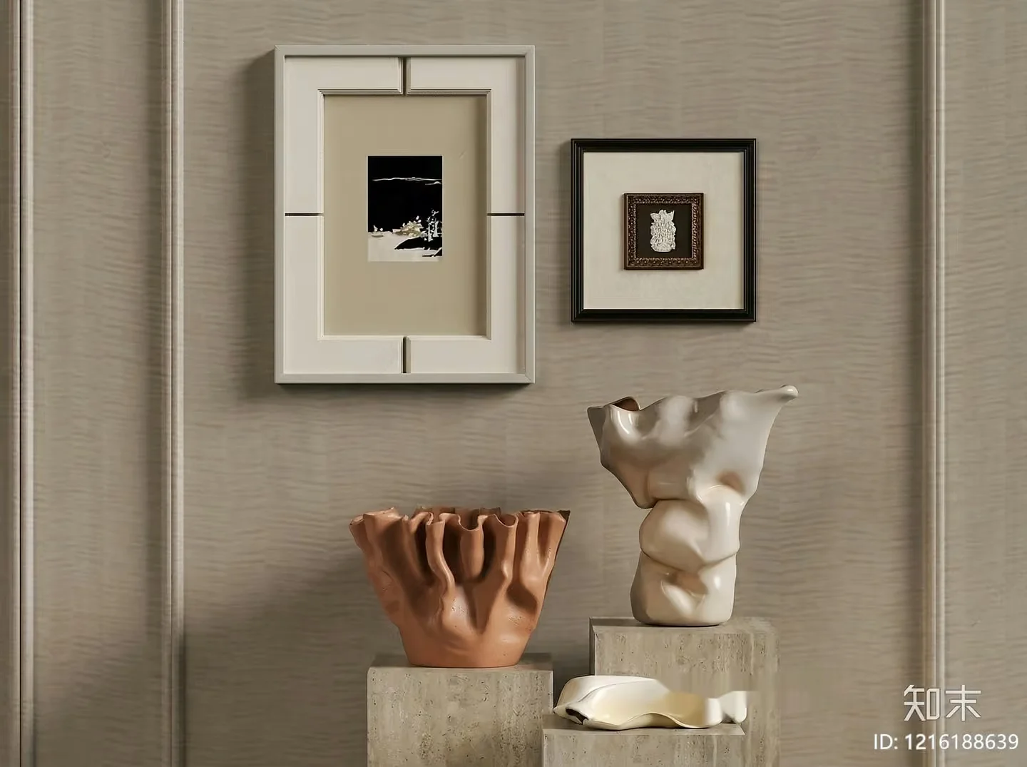 A Modern Art Display 3D Model – 12069 – VRAY Render