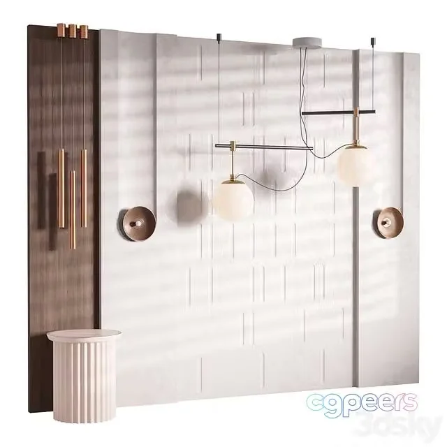 3ds Max Free – Decorative Wall panel 53