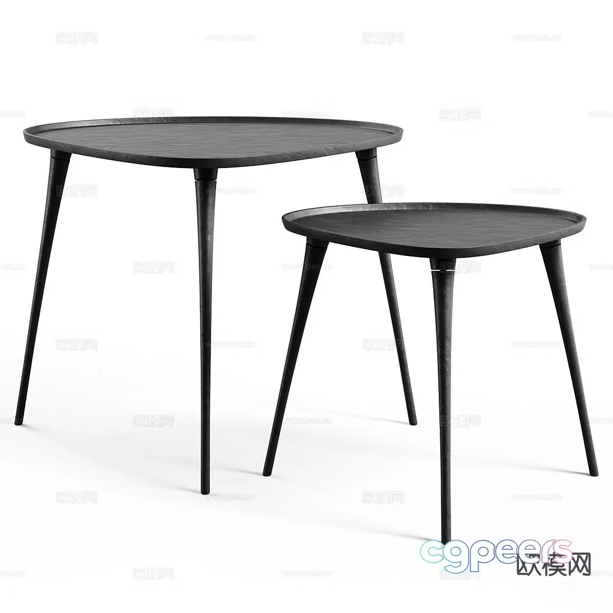 ZaraHome wabi-sabi coffee table side table 3d model
