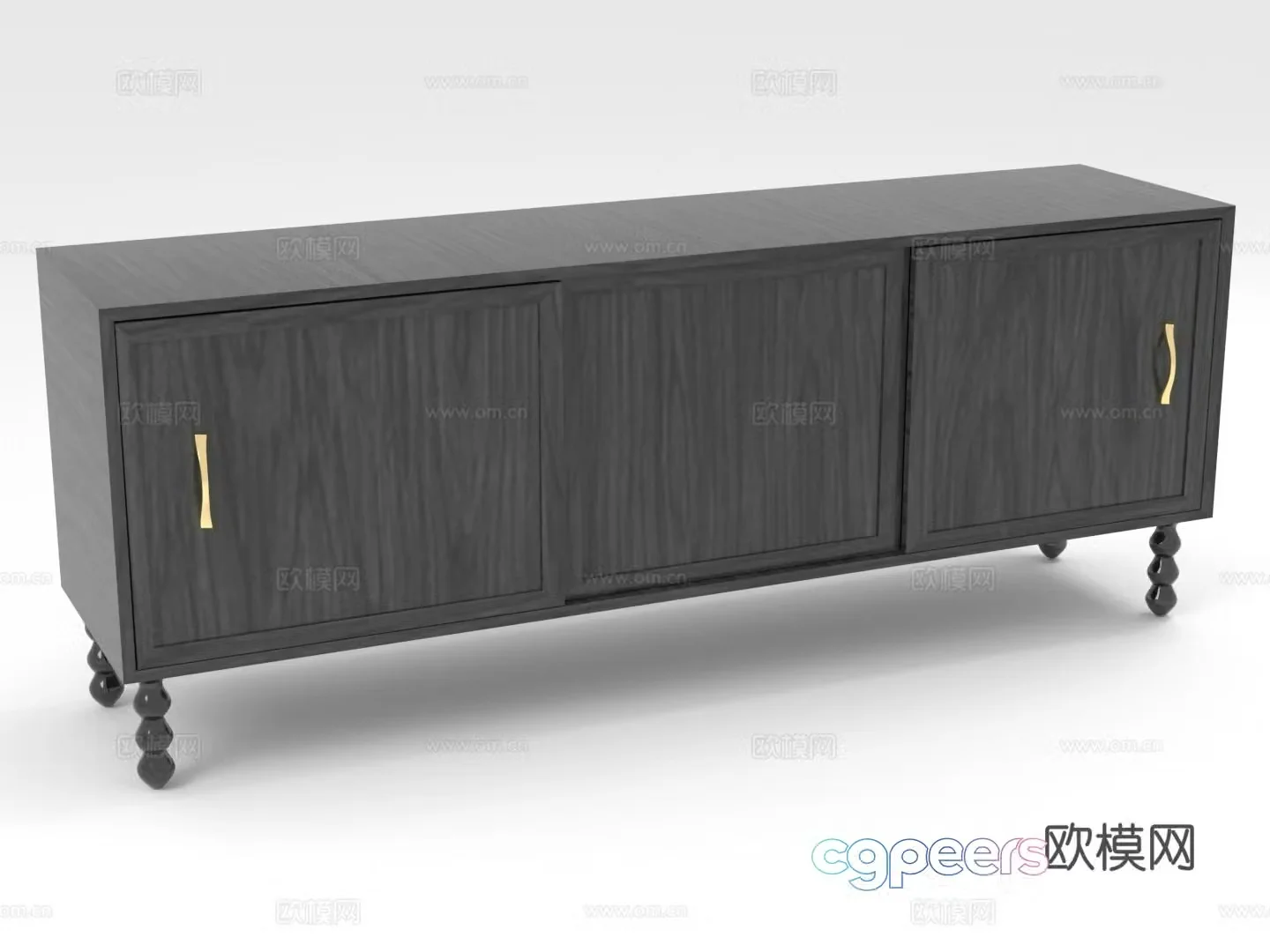 Wooden cabinet low cabinet storage cabinet TV cabinet cabinet 3d model