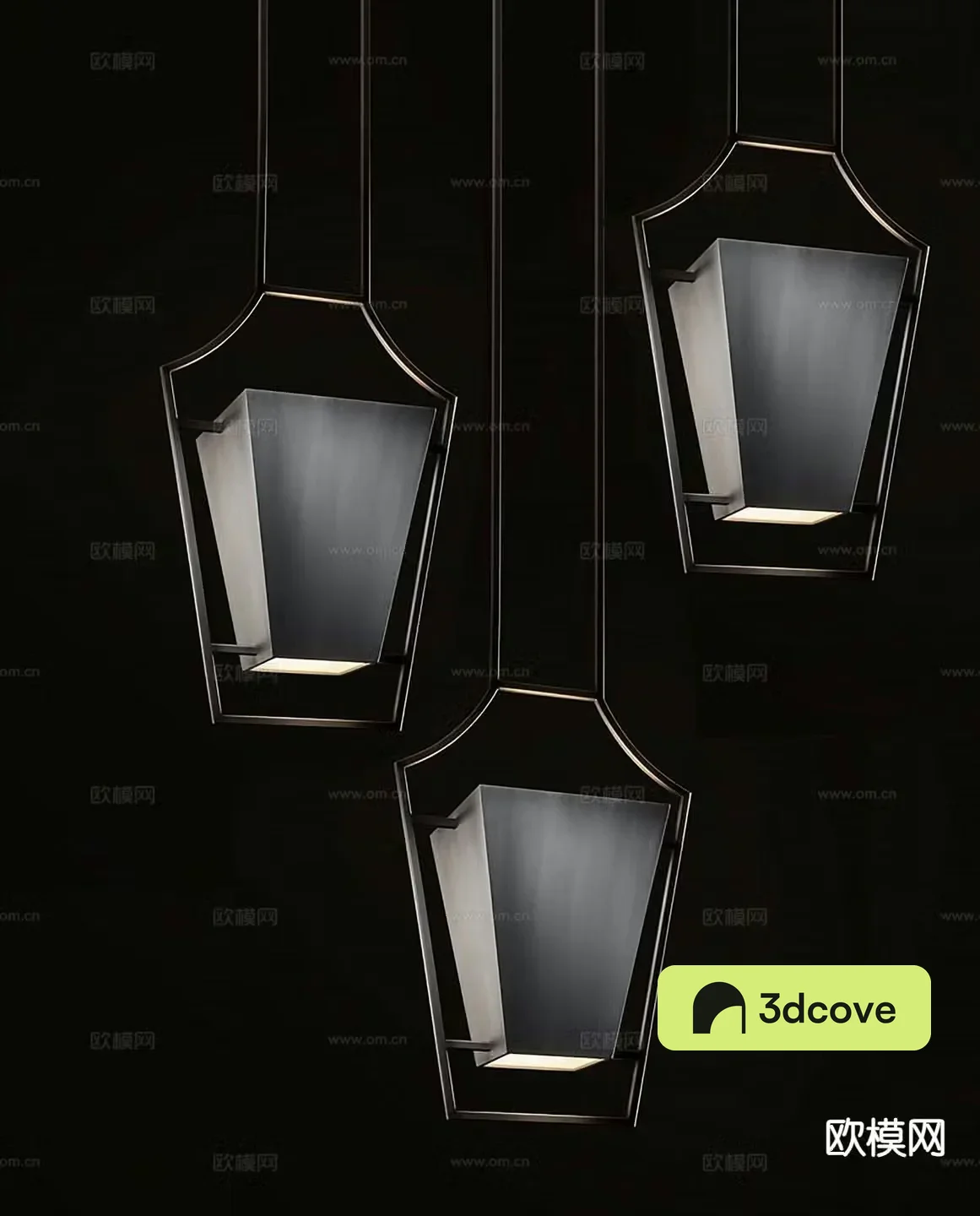 High-end gray small chandelier