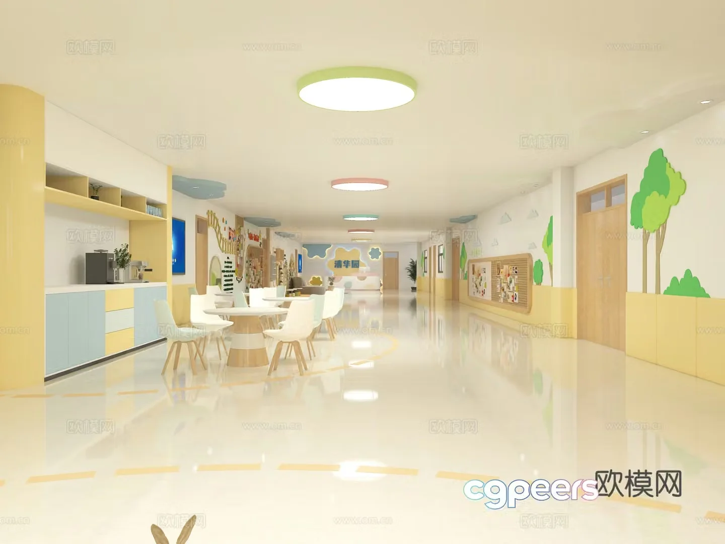 Children’s Hall Educational Structure 3D Model