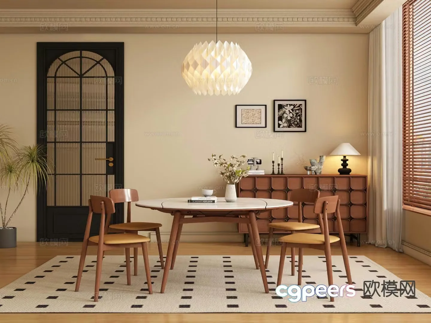 Medieval style restaurant 3d model